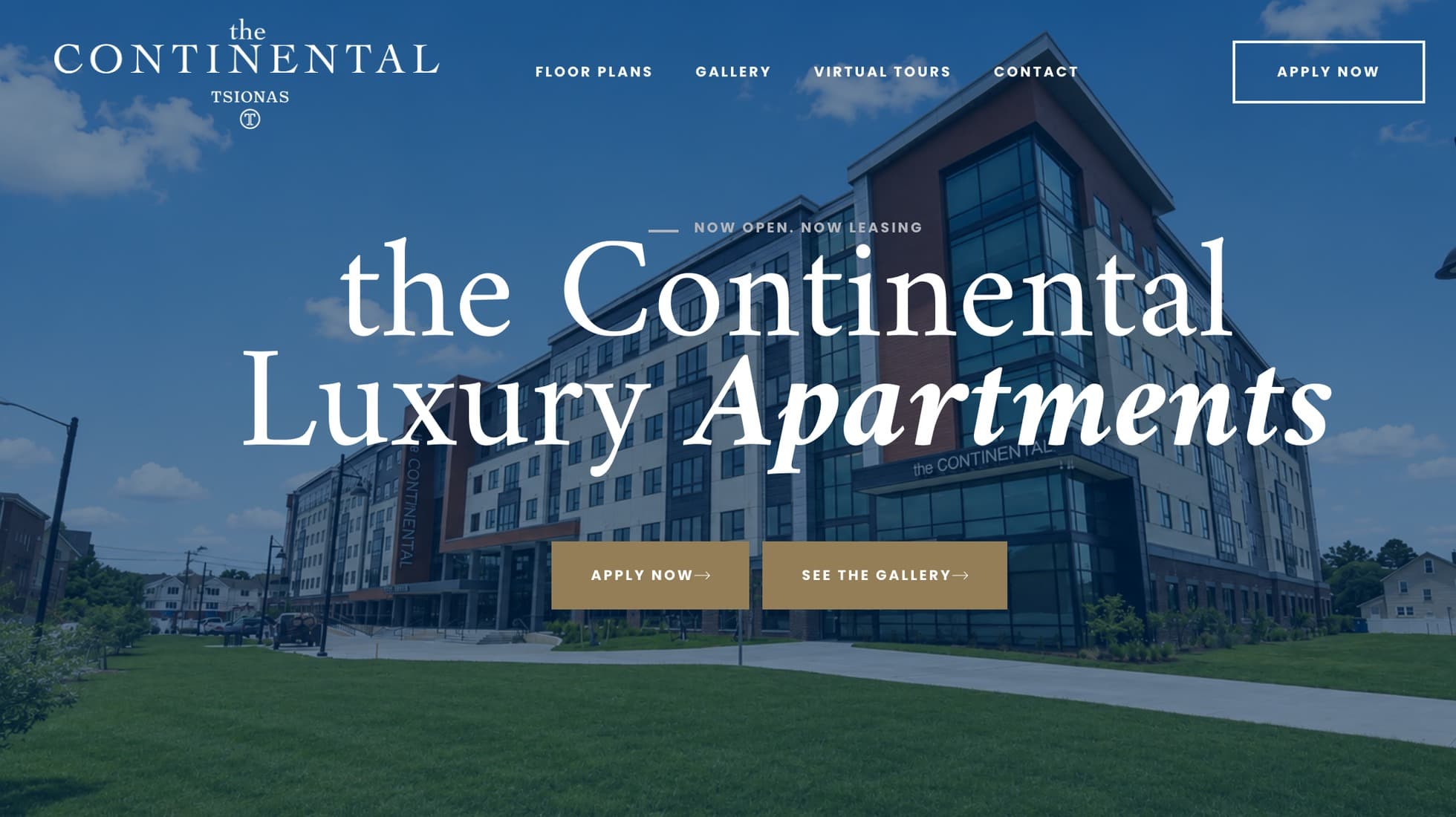 the Continental — Naming, brand, web & lease-up marketing